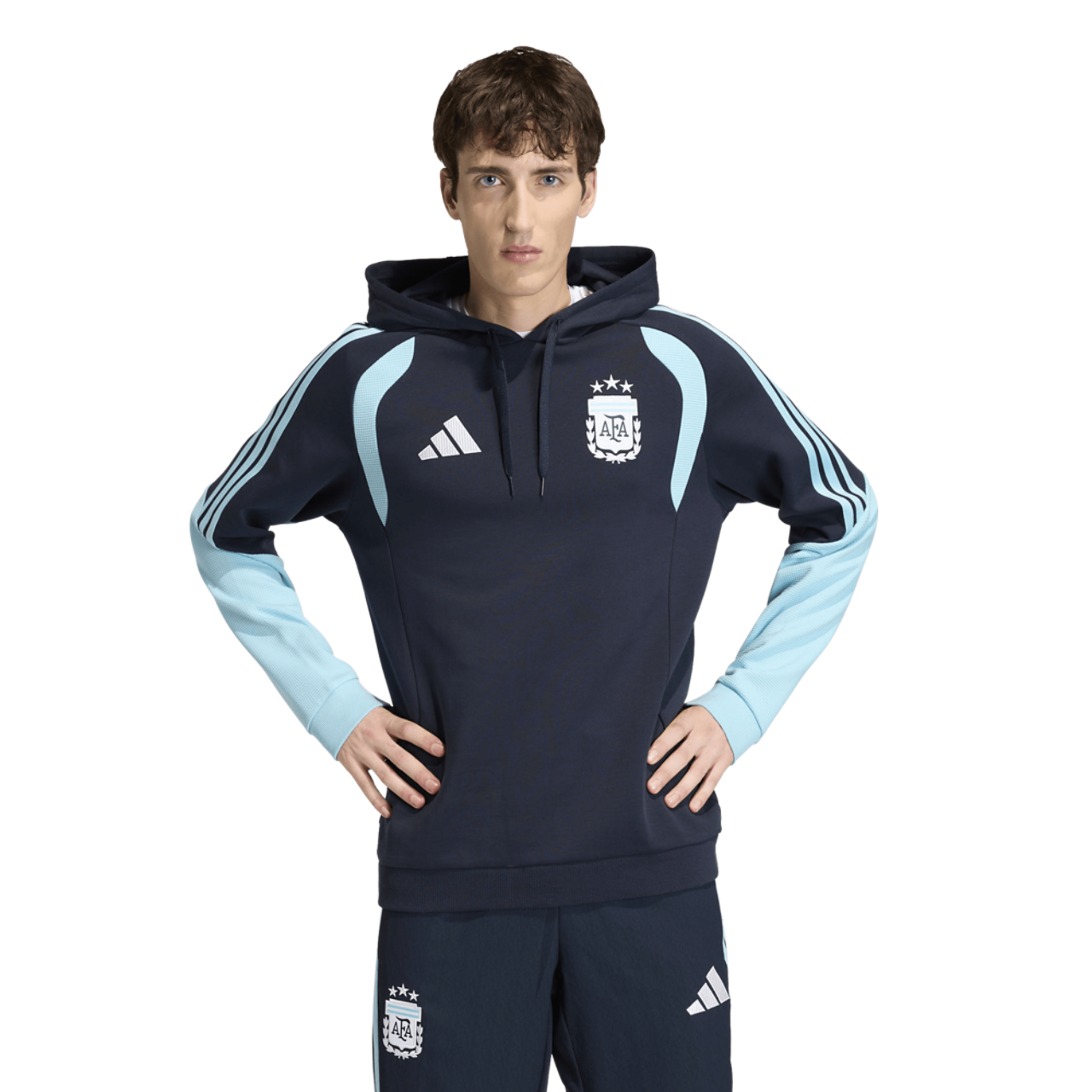 adidas Argentina 26 Tiro Sweat Hoodie Image 1 of 7. Tap to open photo gallery.