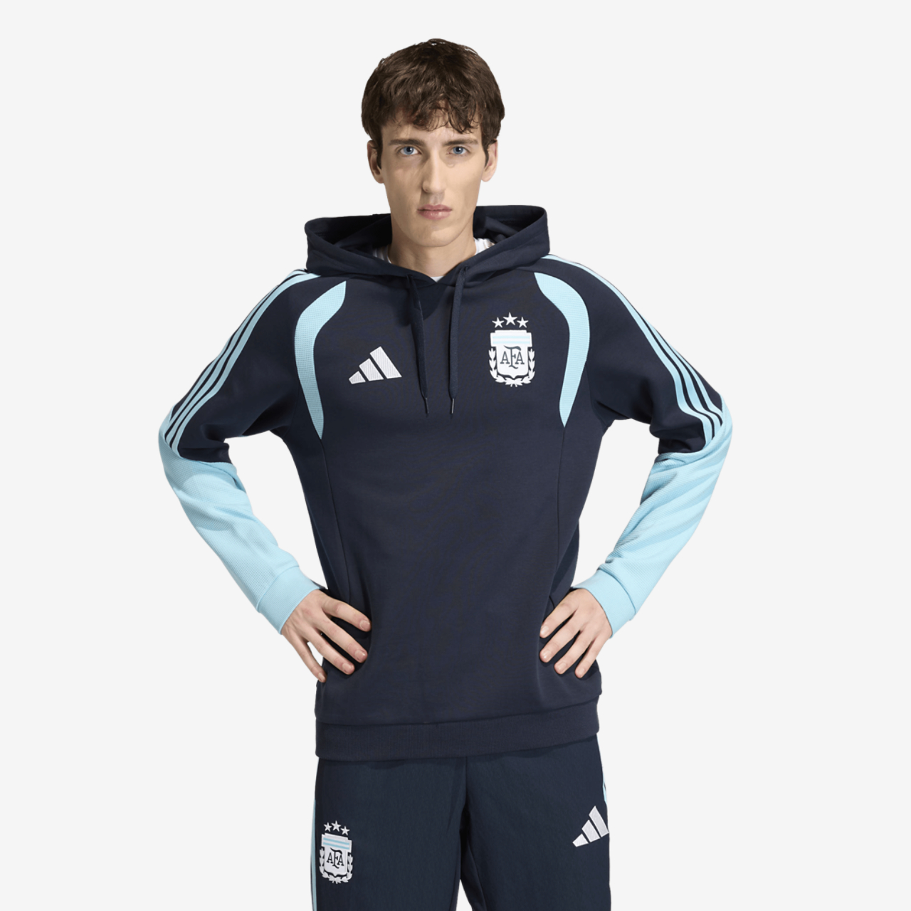 adidas Argentina 26 Tiro Sweat Hoodie Image 1 of 7. Tap to open photo gallery.