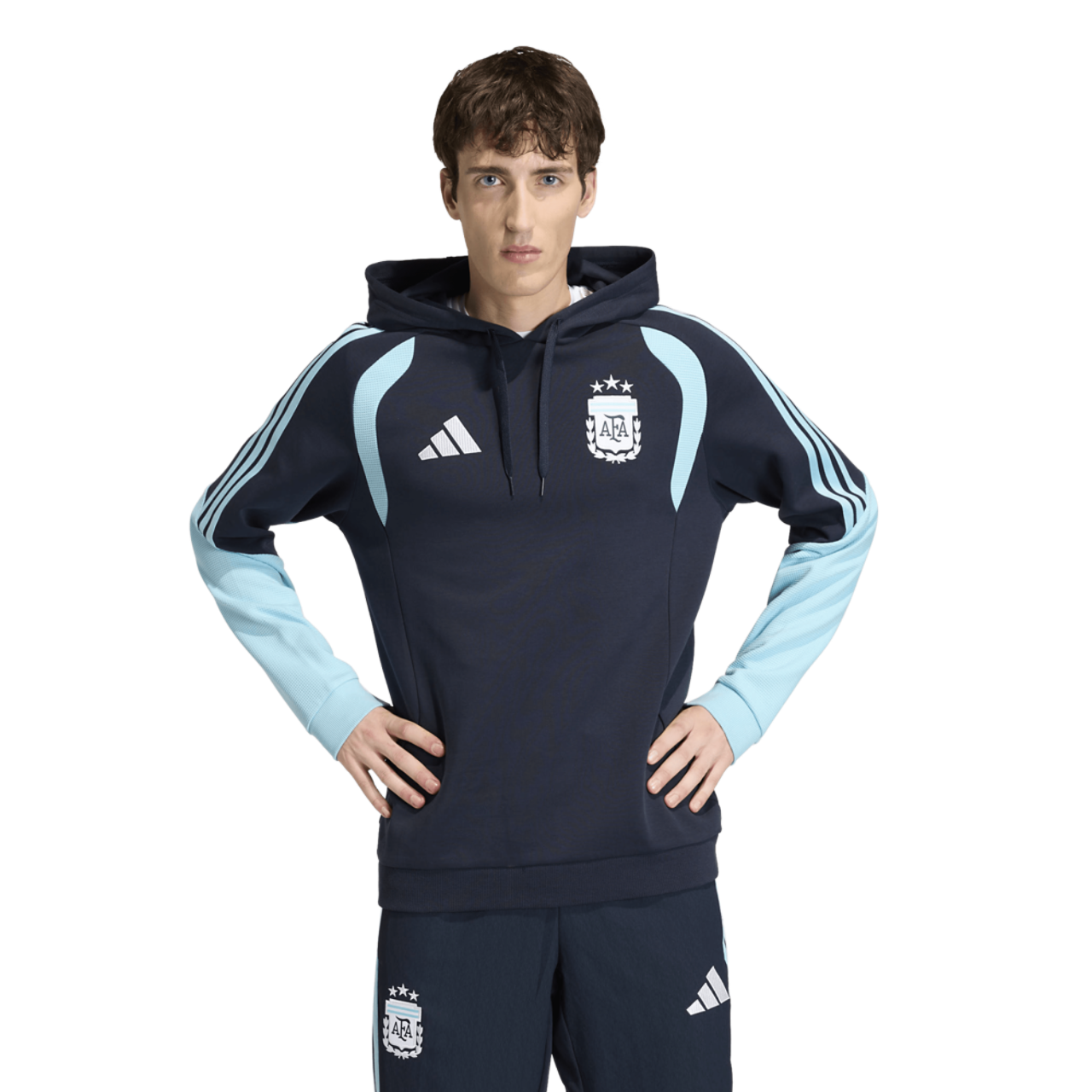 adidas Argentina 26 Tiro Sweat Hoodie Image 1 of 7. Tap to open photo gallery.