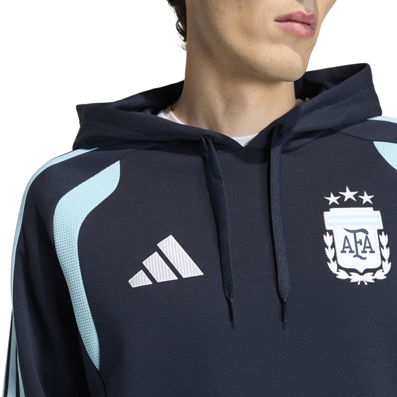 adidas Argentina 26 Tiro Sweat Hoodie Image 5 of 7. Tap to open photo gallery.