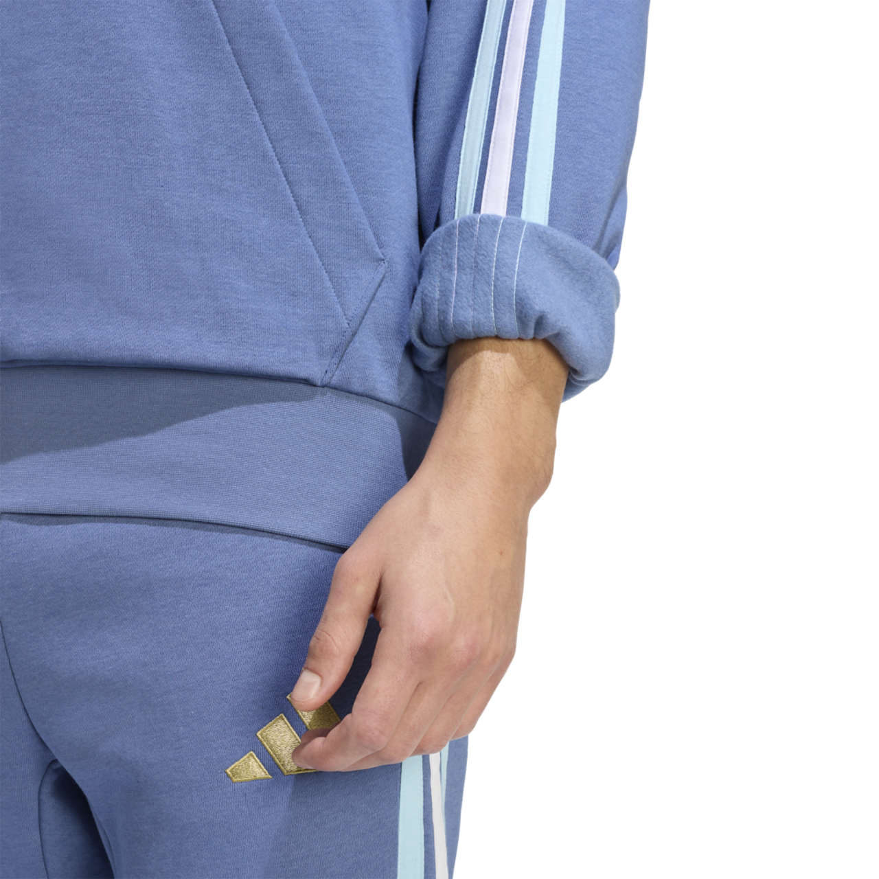 adidas Argentina Dna Fleece Hoodie Image 5 of 6. Tap to open photo gallery.