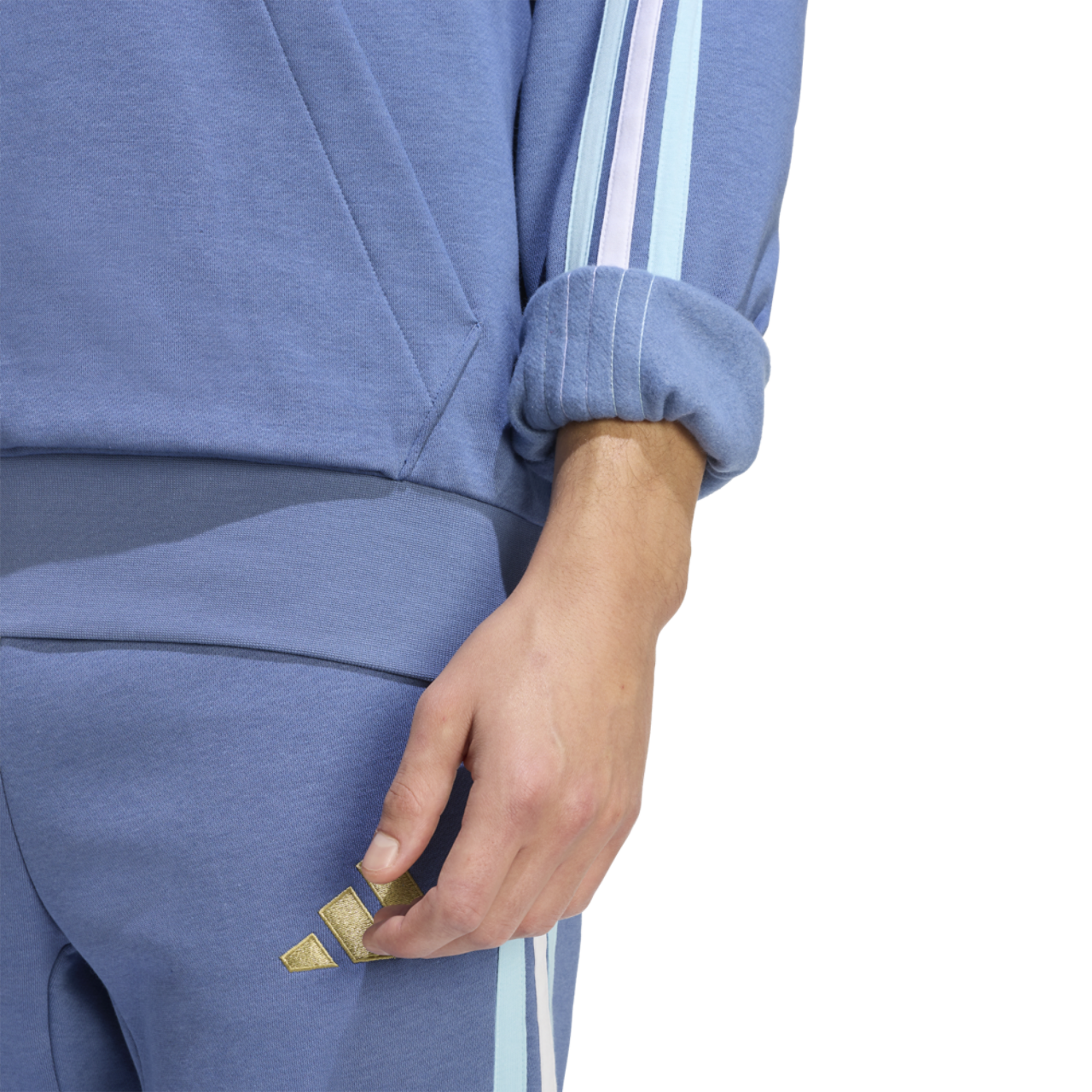 adidas Argentina Dna Fleece Hoodie Image 5 of 6. Tap to open photo gallery.