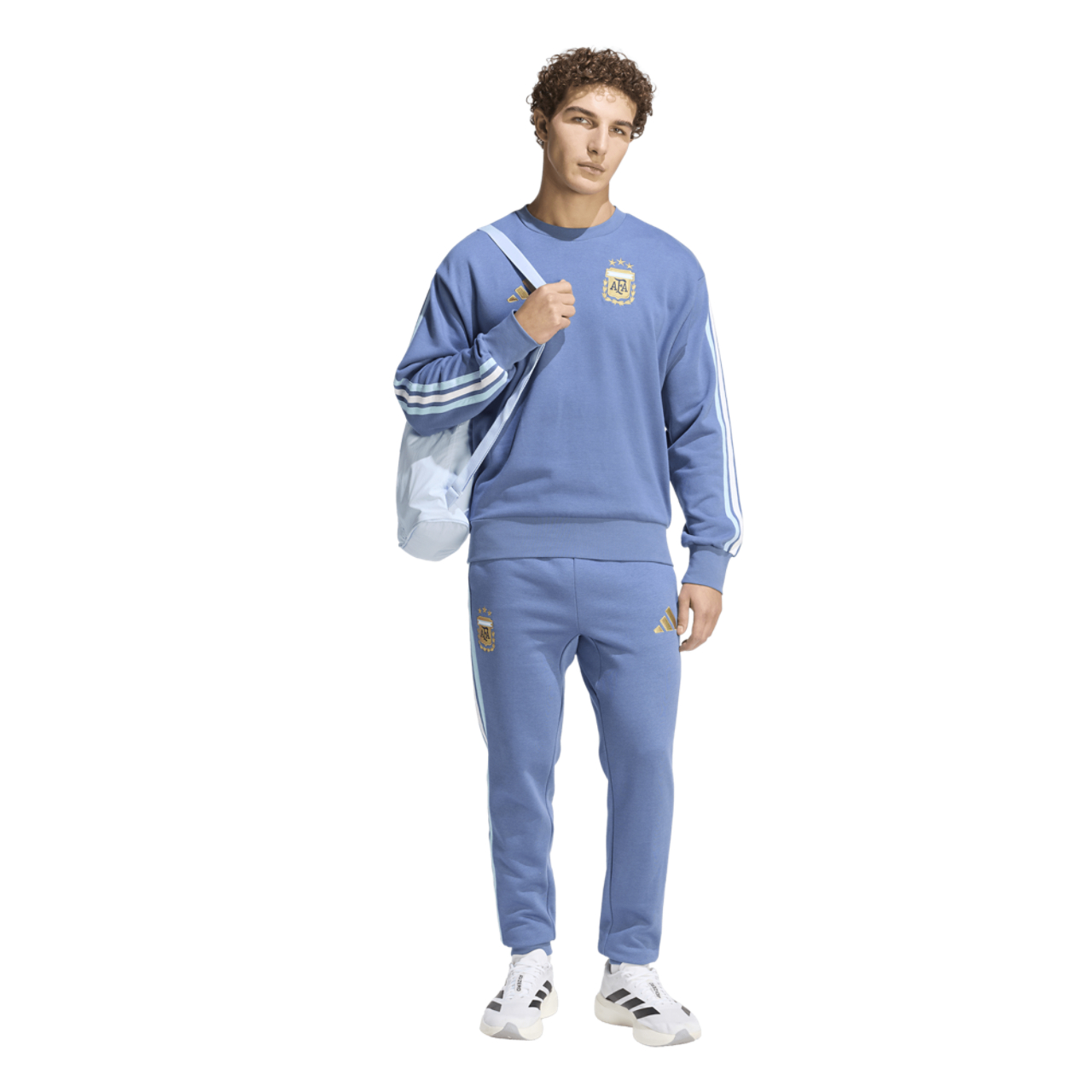 adidas Argentina Alphaskin Crew Sweat Image 3 of 6. Tap to open photo gallery.
