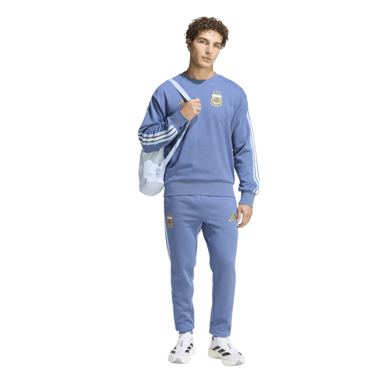 adidas Argentina Alphaskin Crew Sweat Image 3 of 6. Tap to open photo gallery.