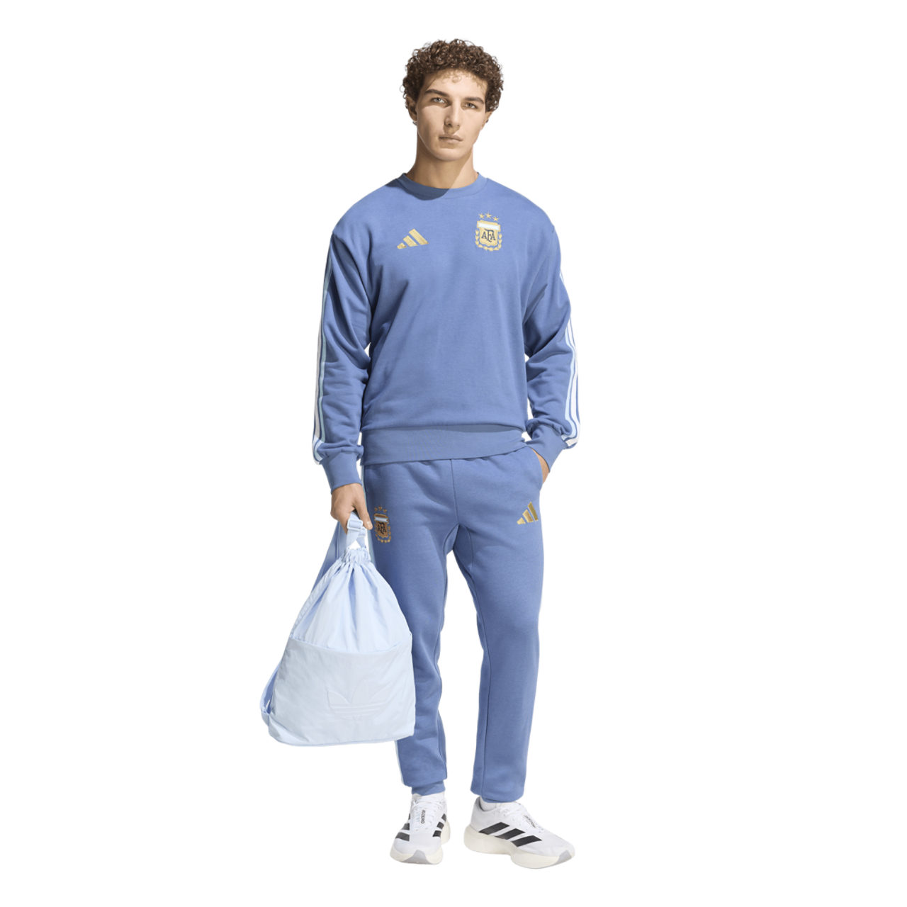 adidas Argentina Dna Fleece Pants Image 3 of 6. Tap to open photo gallery.
