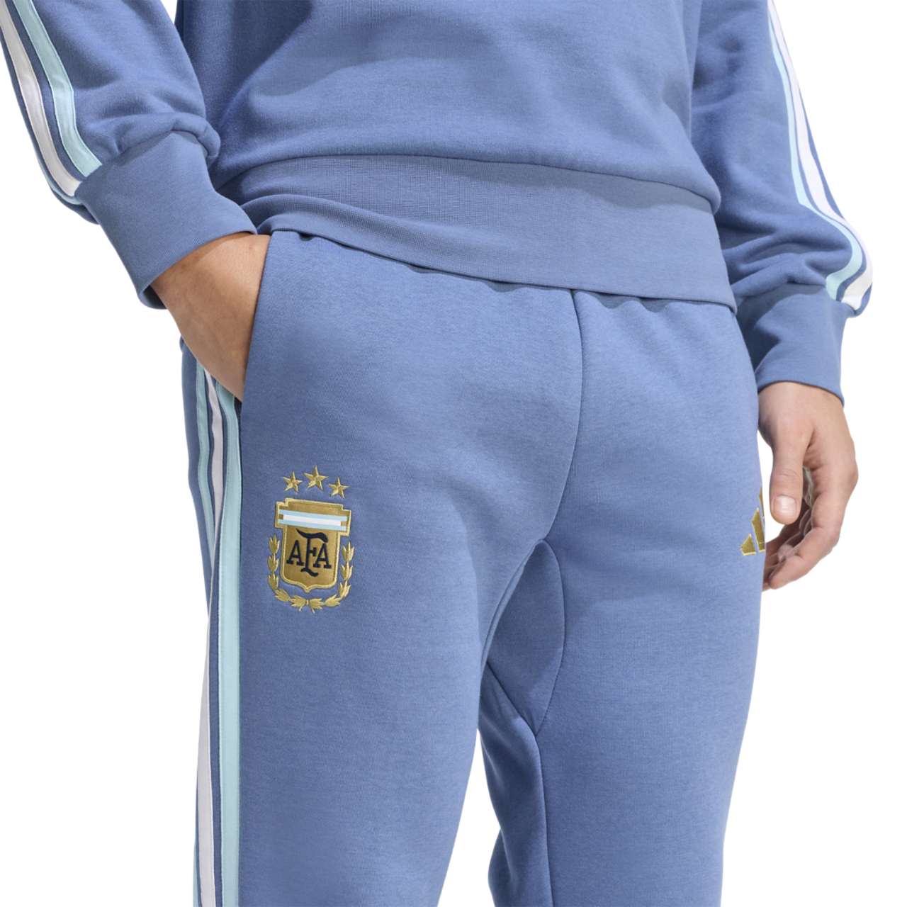 adidas Argentina Dna Fleece Pants Image 4 of 6. Tap to open photo gallery.