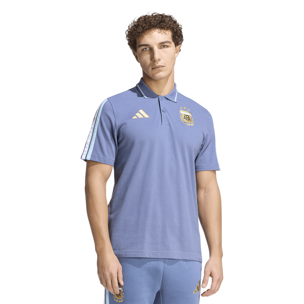 adidas Argentina Alphaskin Polo Image 1 of 6. Tap to open photo gallery.