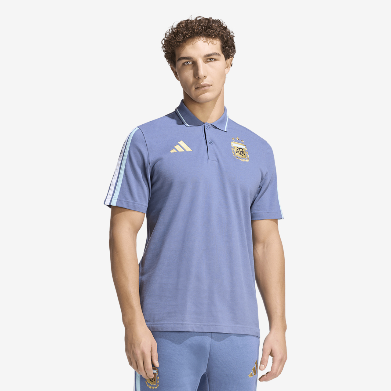 adidas Argentina Alphaskin Polo Image 1 of 6. Tap to open photo gallery.
