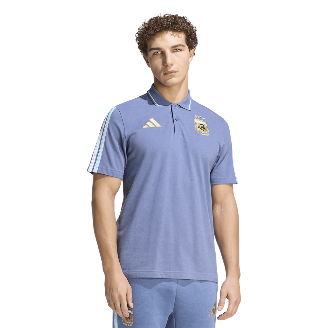 adidas Argentina Alphaskin Polo Image 1 of 6. Tap to open photo gallery.