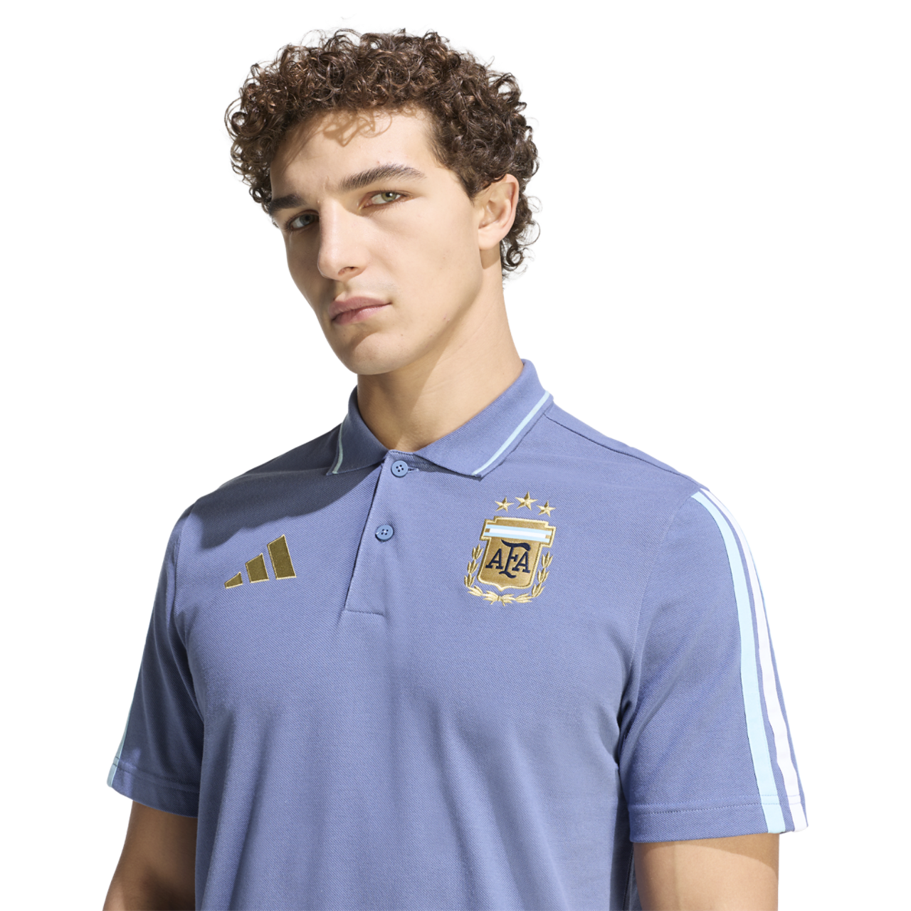 adidas Argentina Alphaskin Polo Image 3 of 6. Tap to open photo gallery.