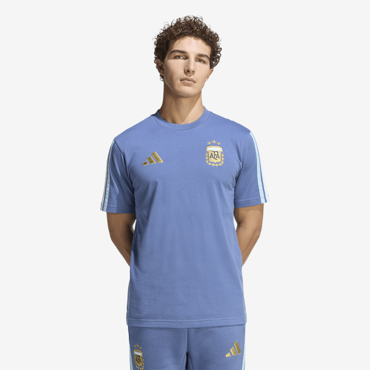 adidas Argentina Dna T-Shirt Image 1 of 6. Tap to open photo gallery.