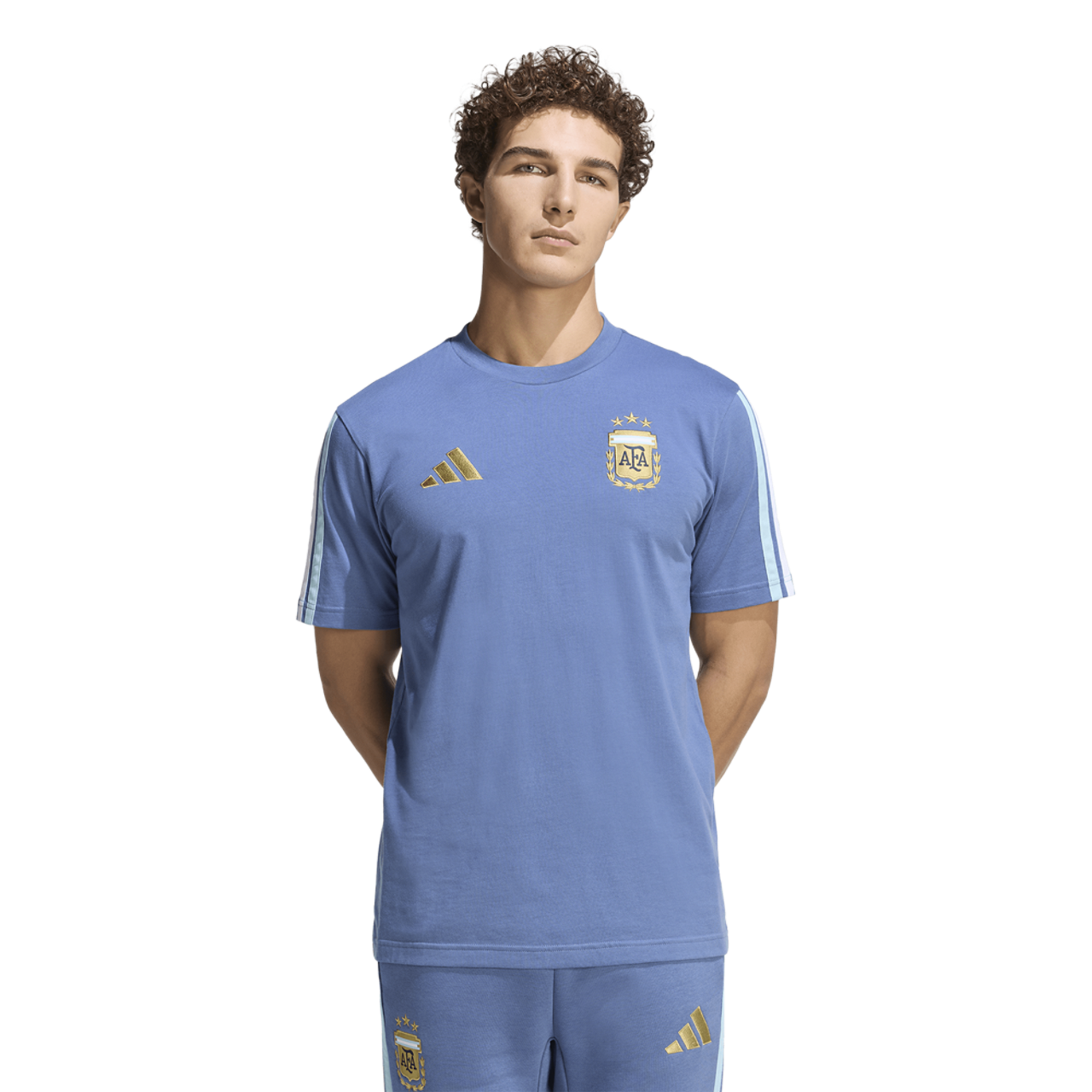 adidas Argentina Dna T-Shirt Image 1 of 6. Tap to open photo gallery.