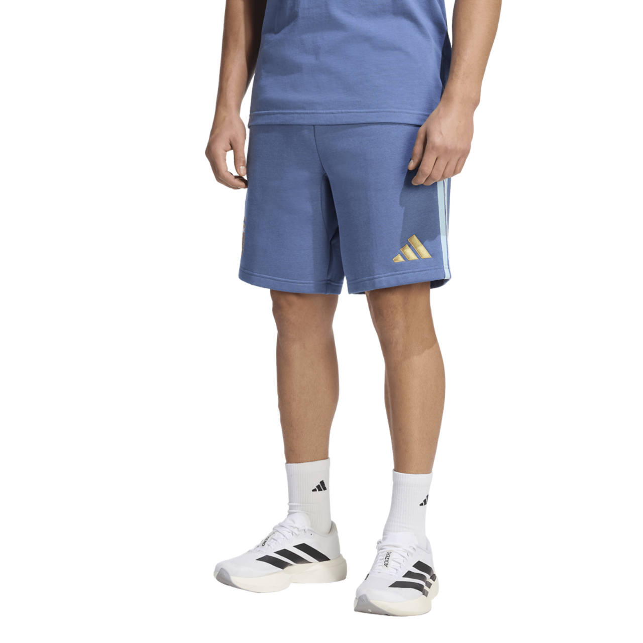 adidas Argentina Dna Fleece Shorts Image 1 of 6. Tap to open photo gallery.