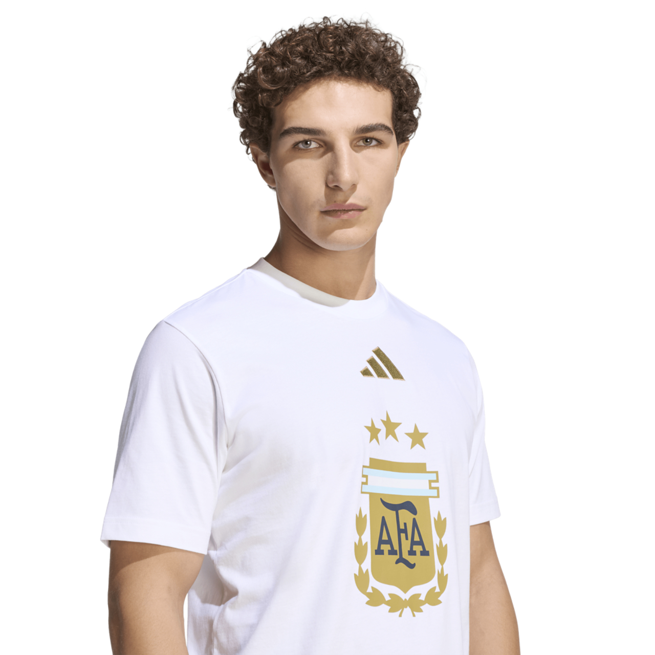 adidas Argentina Dna Graphic T-Shirt Image 4 of 6. Tap to open photo gallery.