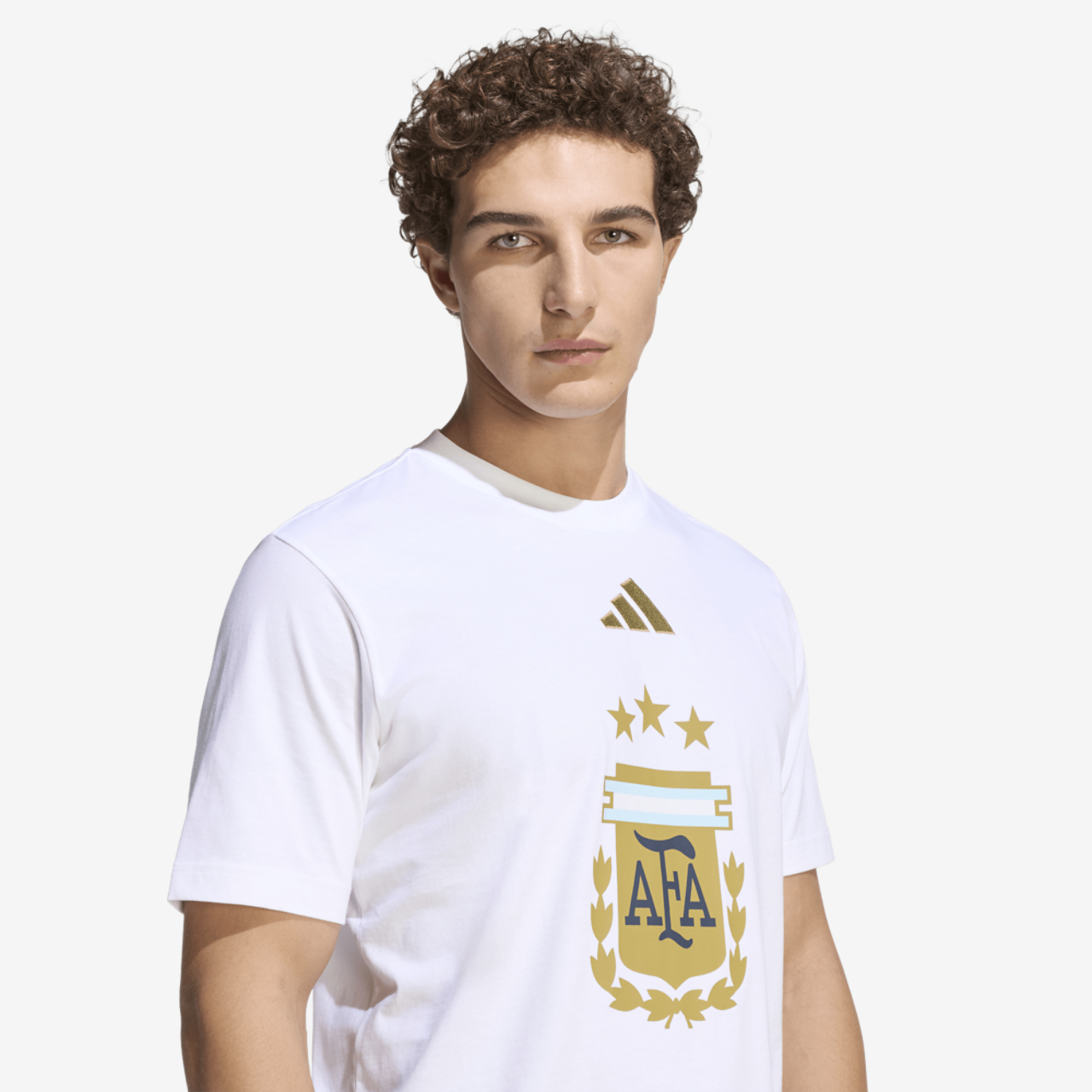 adidas Argentina Dna Graphic T-Shirt Image 4 of 6. Tap to open photo gallery.