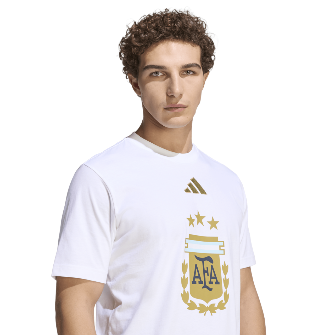 adidas Argentina Dna Graphic T-Shirt Image 4 of 6. Tap to open photo gallery.