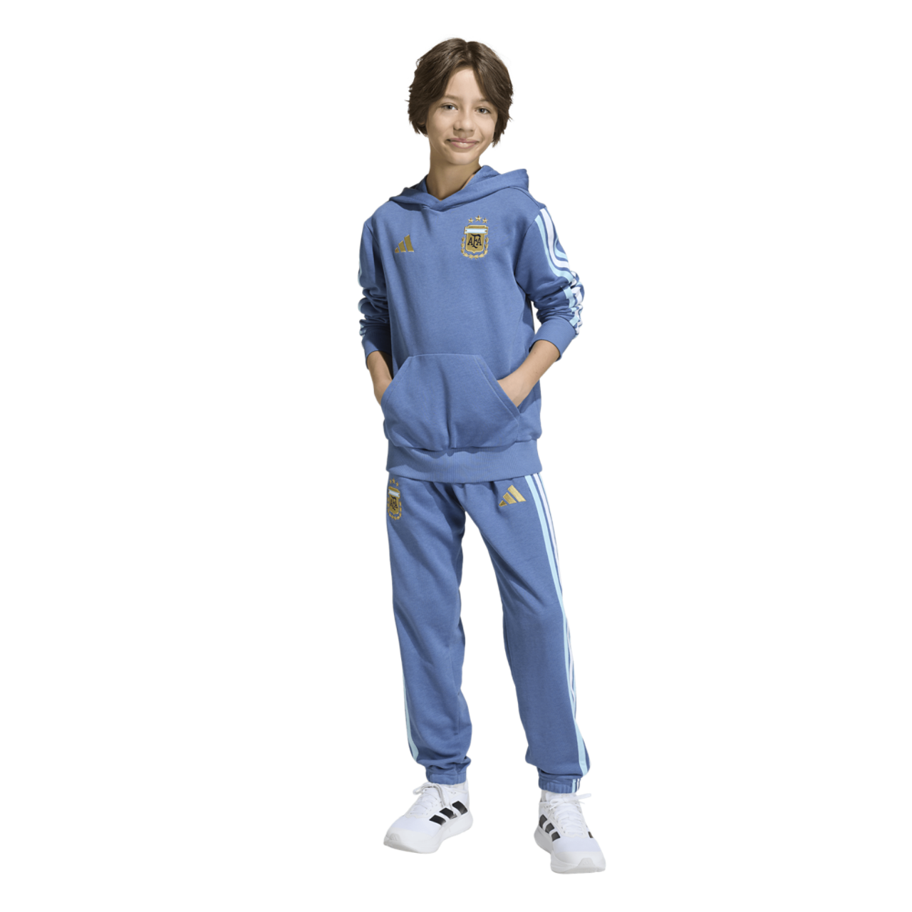 adidas Argentina World Cup Away Kids Pants Image 3 of 8. Tap to open photo gallery.