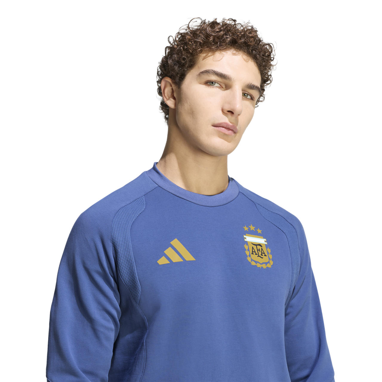 adidas Argentina Tiro Travel Crew Jumper Image 3 of 6. Tap to open photo gallery.