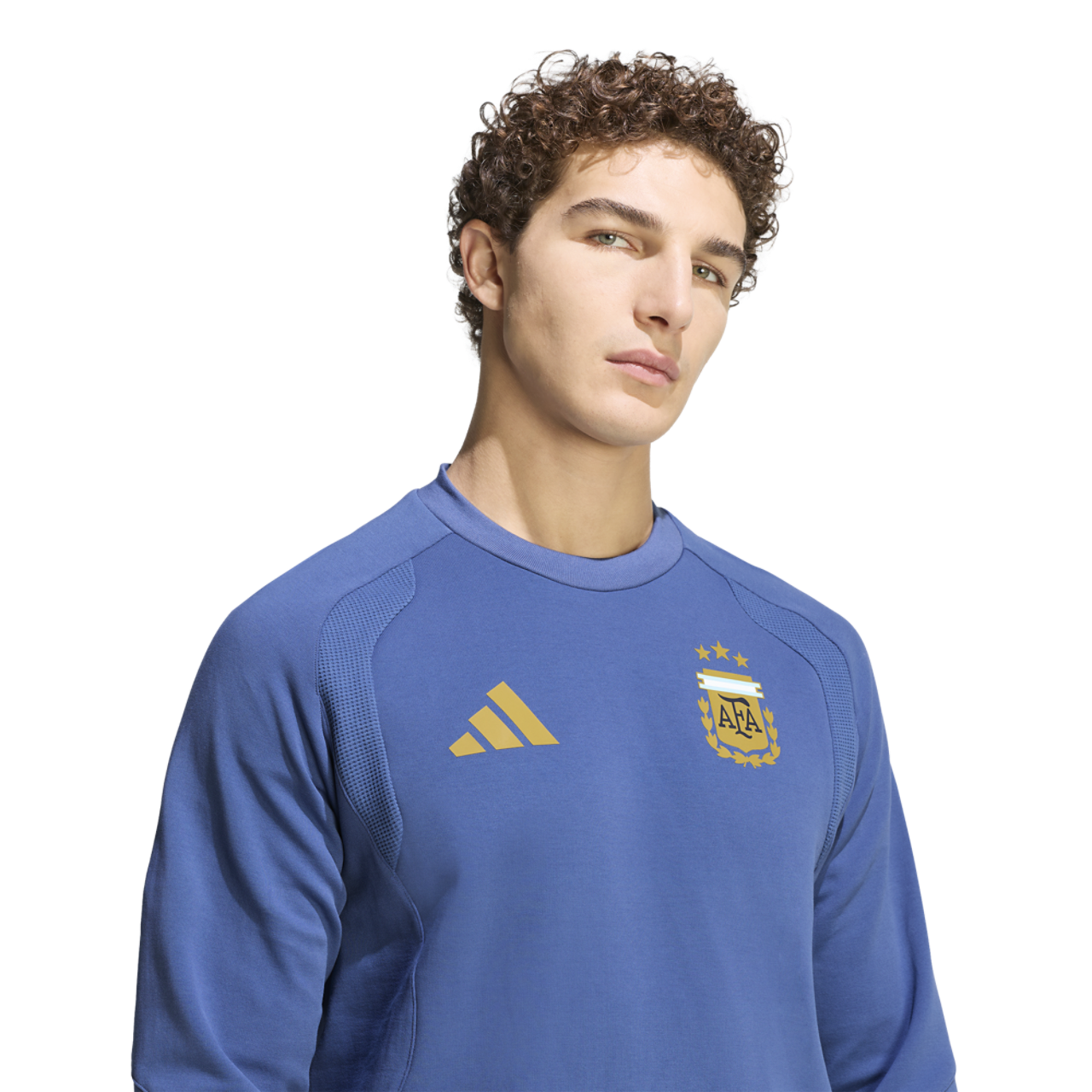 adidas Argentina Tiro Travel Crew Jumper Image 3 of 6. Tap to open photo gallery.