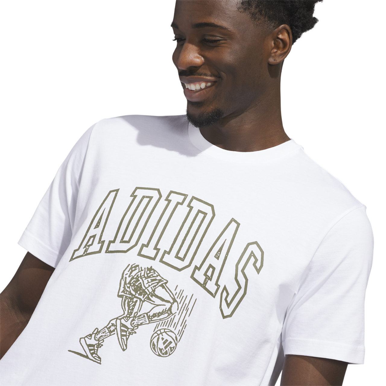 adidas Collegiate Arch Graphic T-Shirt Image 3 of 6. Tap to open photo gallery.