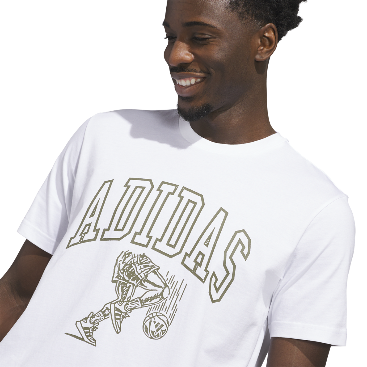 adidas Collegiate Arch Graphic T-Shirt Image 3 of 6. Tap to open photo gallery.