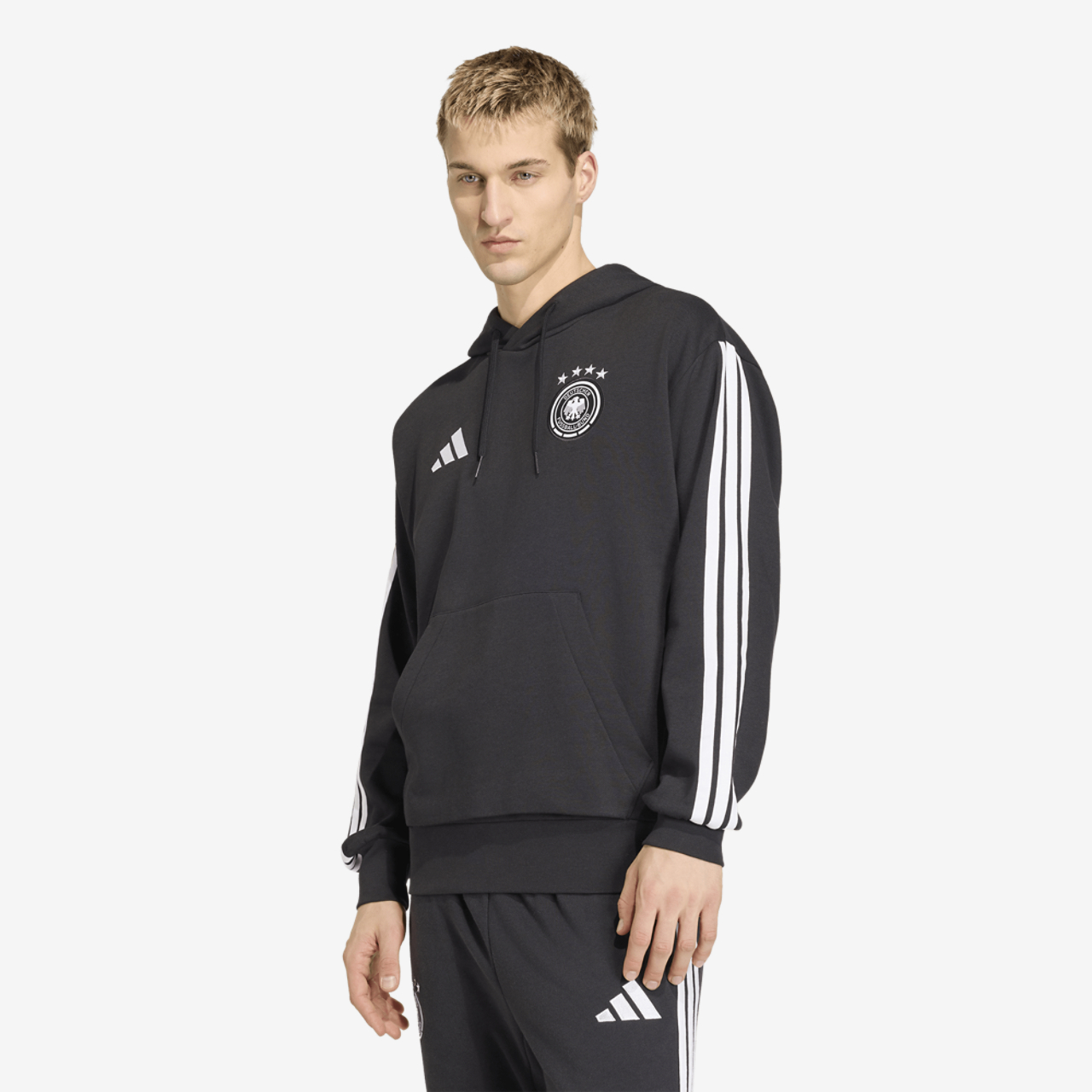 adidas Germany Dna Fleece Hoodie Image 1 of 6. Tap to open photo gallery.