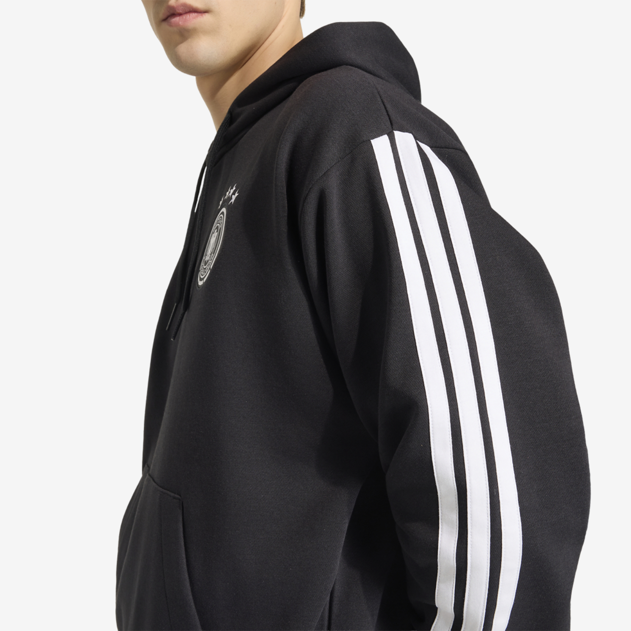 adidas Germany Dna Fleece Hoodie Image 4 of 6. Tap to open photo gallery.