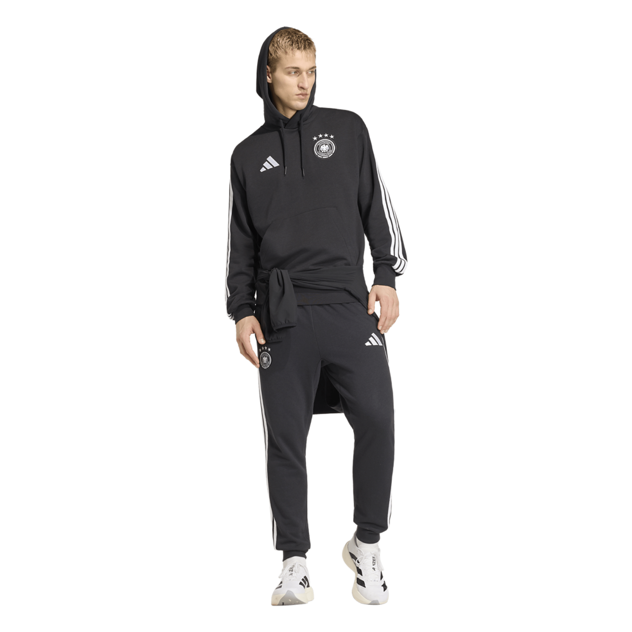 adidas Germany Dna Fleece Hoodie Image 5 of 6. Tap to open photo gallery.