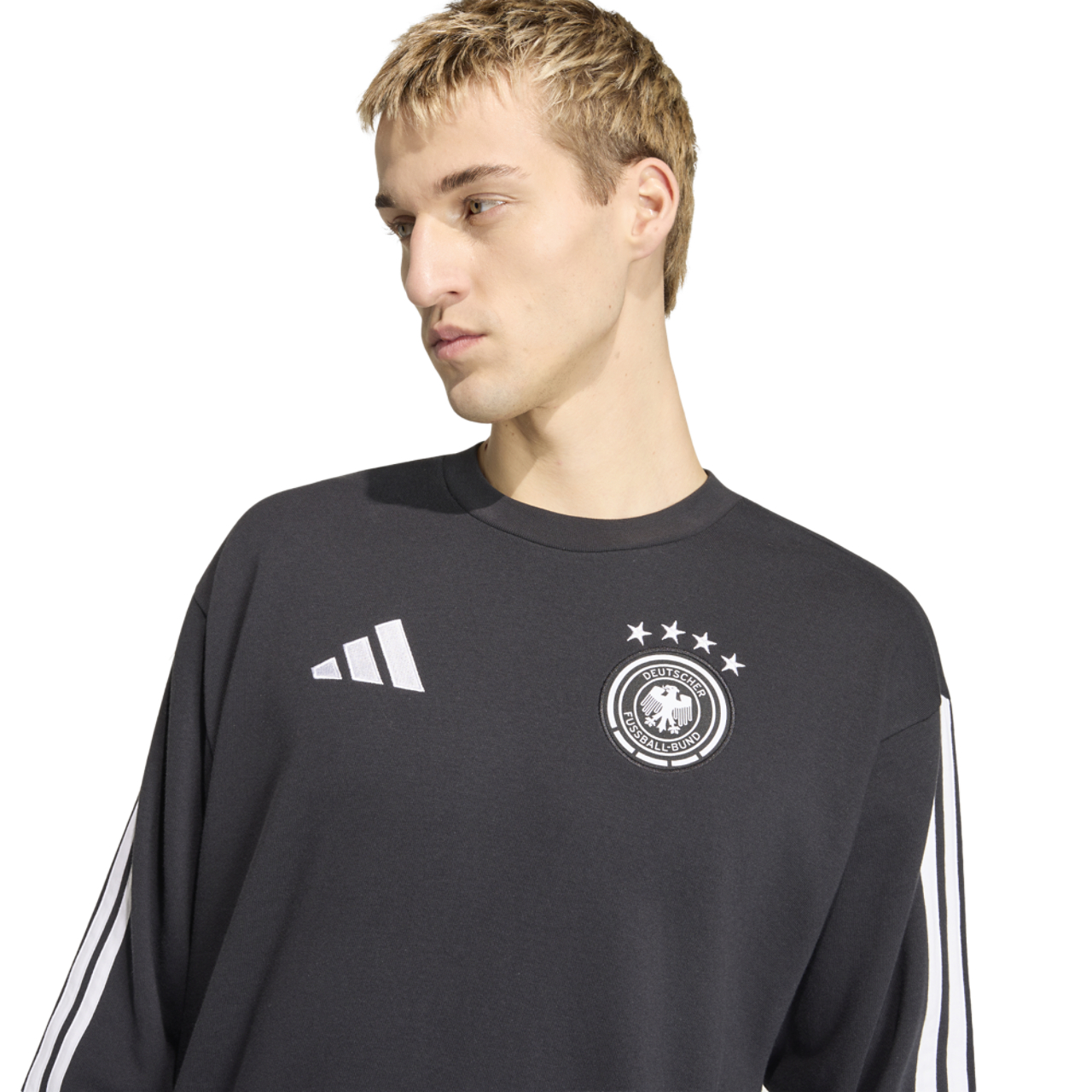 adidas Germany Dna Crew Sweat Image 4 of 6. Tap to open photo gallery.