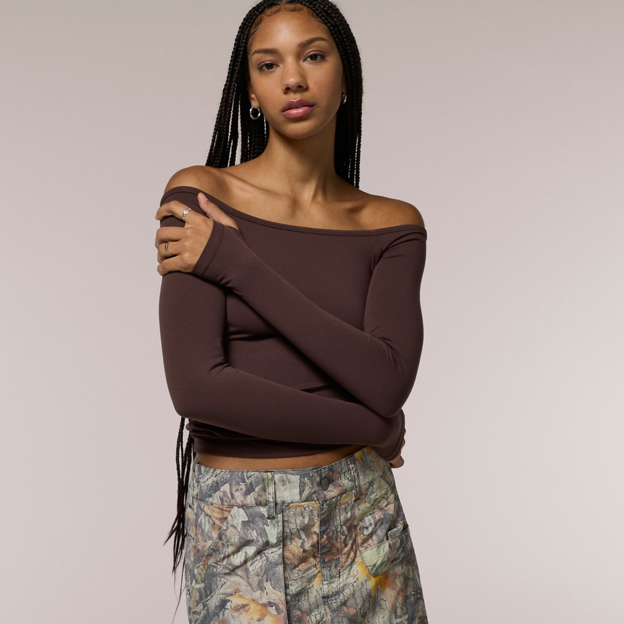 Cozi Yuli Off Shoulder Smoothing Top - Women's | Foot Locker