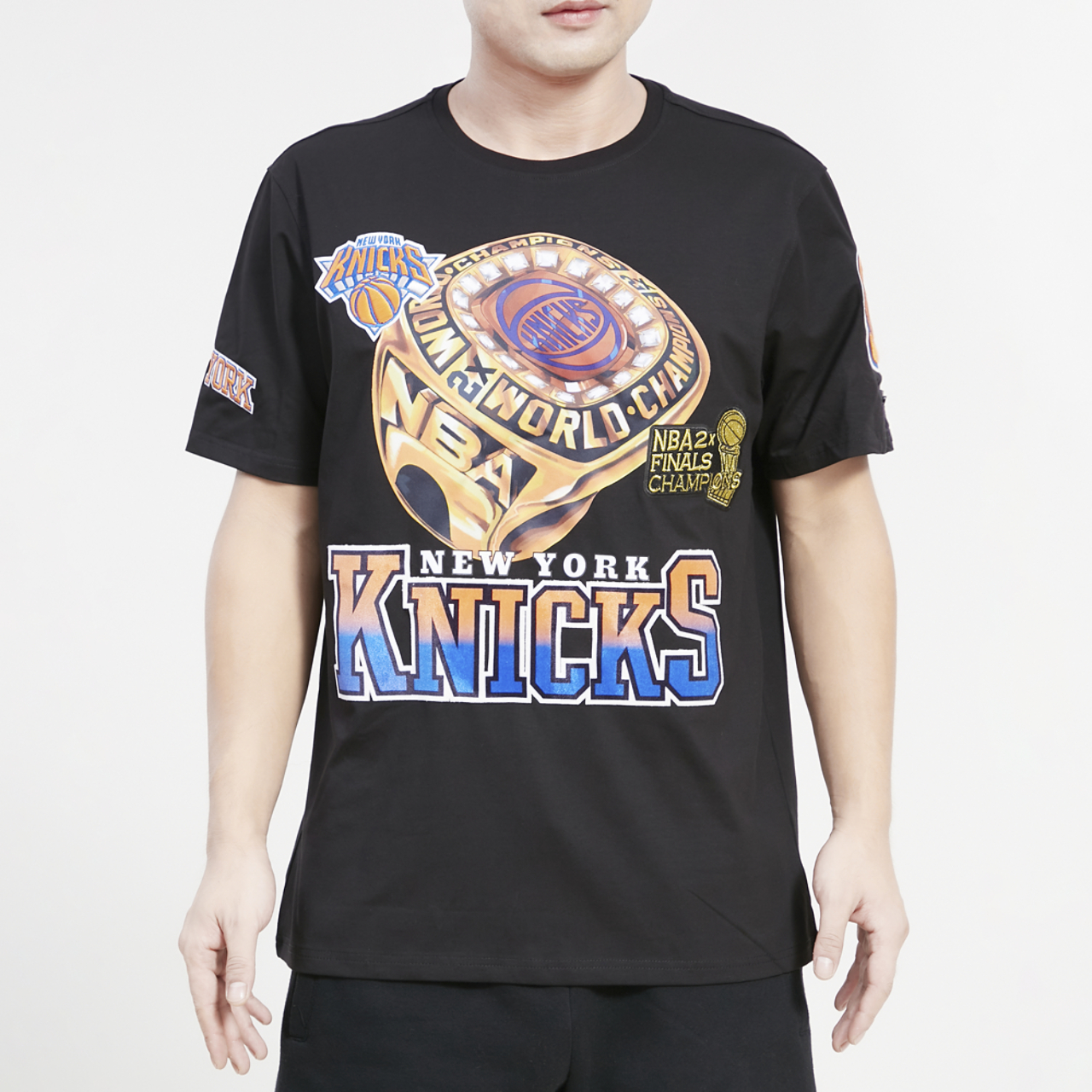 Pro Standard Knicks Champ Ring T-Shirt Image 1 of 4. Tap to open photo gallery.