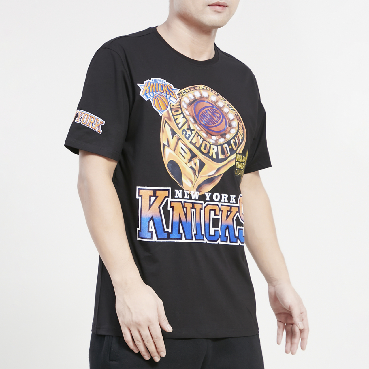 Pro Standard Knicks Champ Ring T-Shirt Image 3 of 4. Tap to open photo gallery.