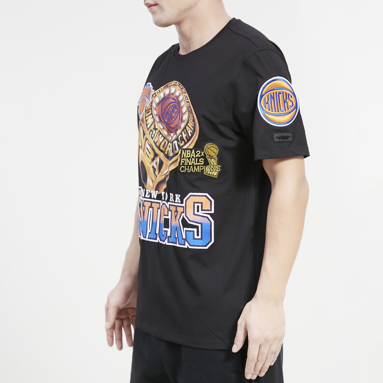 Pro Standard Knicks Champ Ring T-Shirt Image 4 of 4. Tap to open photo gallery.