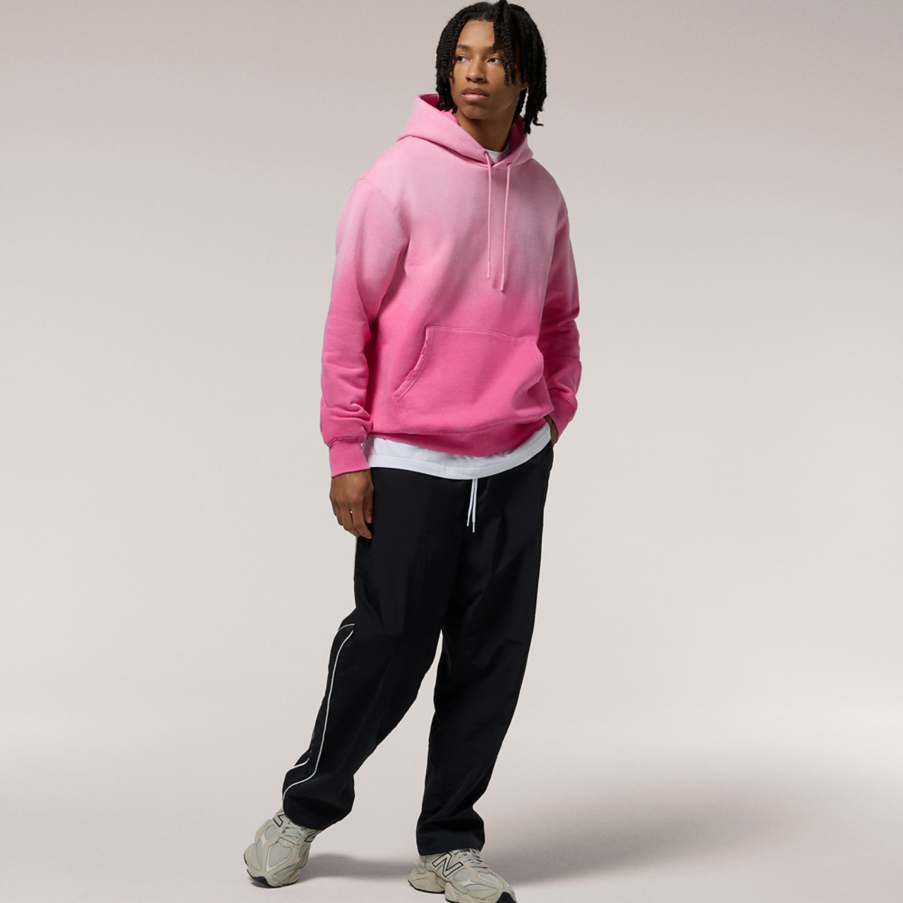 LCKR Flagship Distressed Fleece Hoodie Image 5 of 7. Tap to open photo gallery.