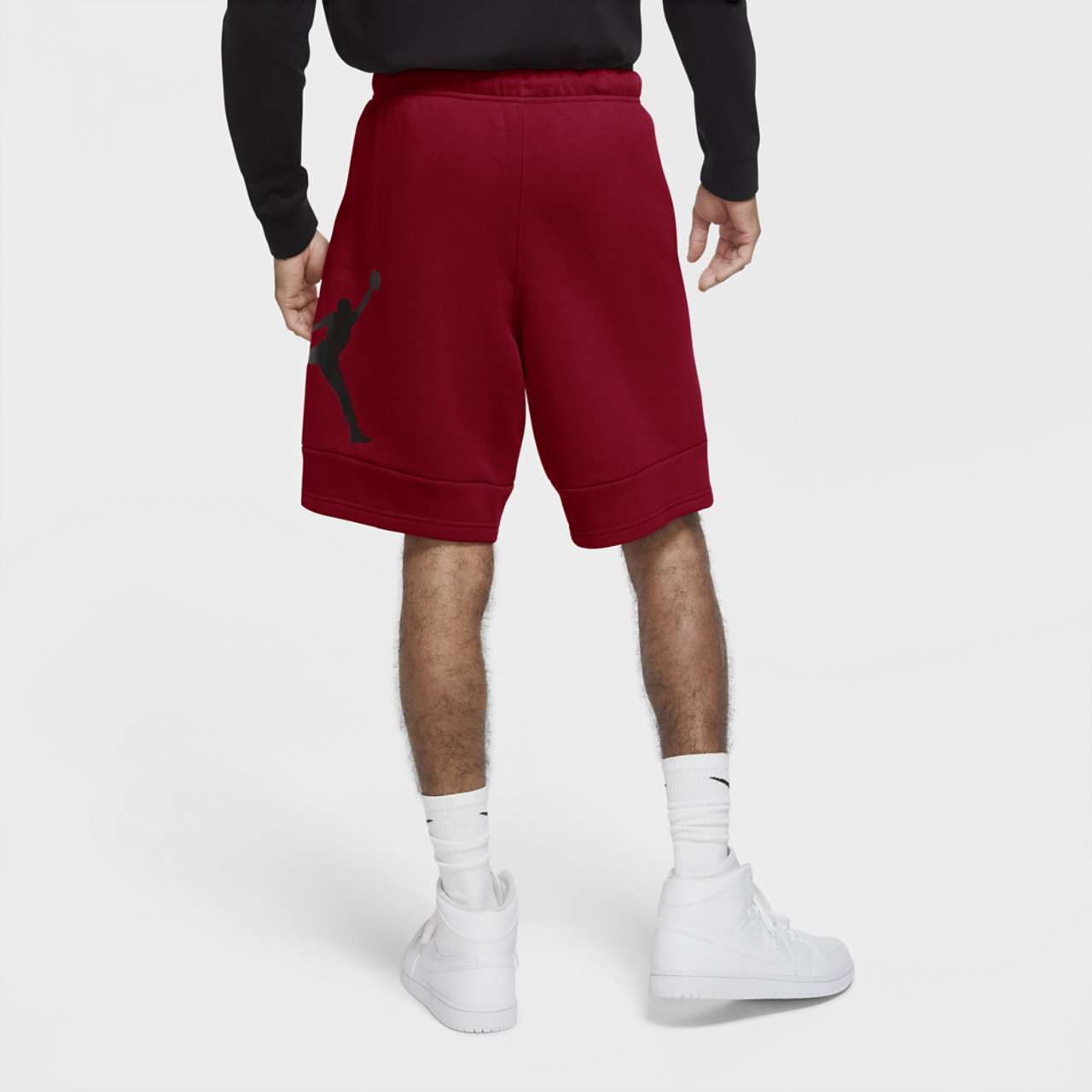 Jordan Jumpman Air Fleece Shorts Image 2 of 2. Tap to open photo gallery.
