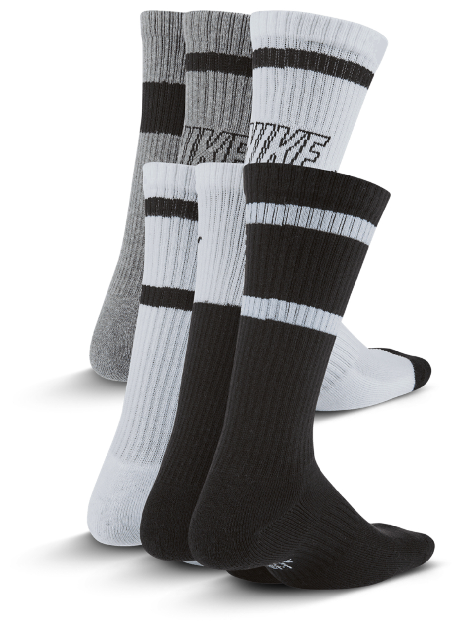 Nike GFX 6 Pack Crew Socks Image 2 of 5. Tap to open photo gallery.
