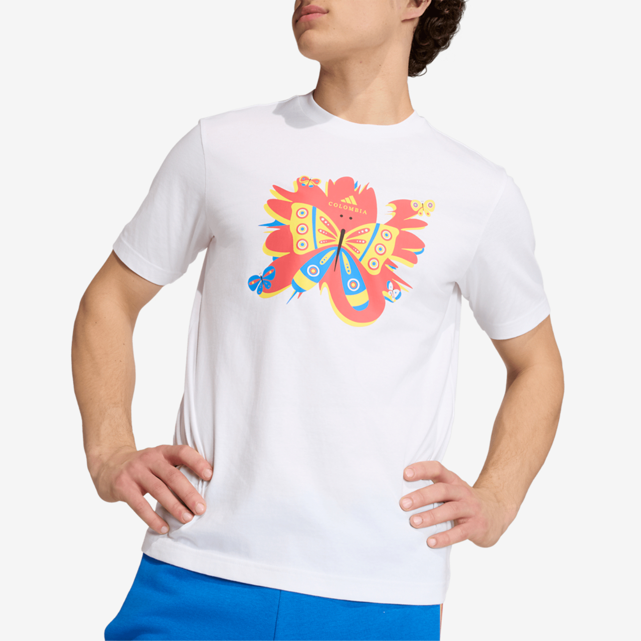 adidas Colombia DNA T-Shirt Image 3 of 6. Tap to open photo gallery.