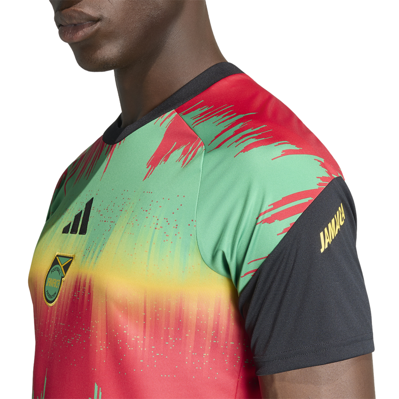 adidas Jamaica Pre Match Jersey Image 3 of 8. Tap to open photo gallery.