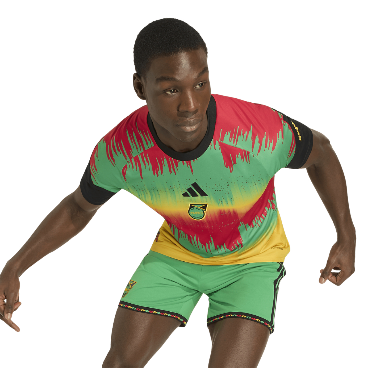 adidas Jamaica Pre Match Jersey Image 4 of 8. Tap to open photo gallery.