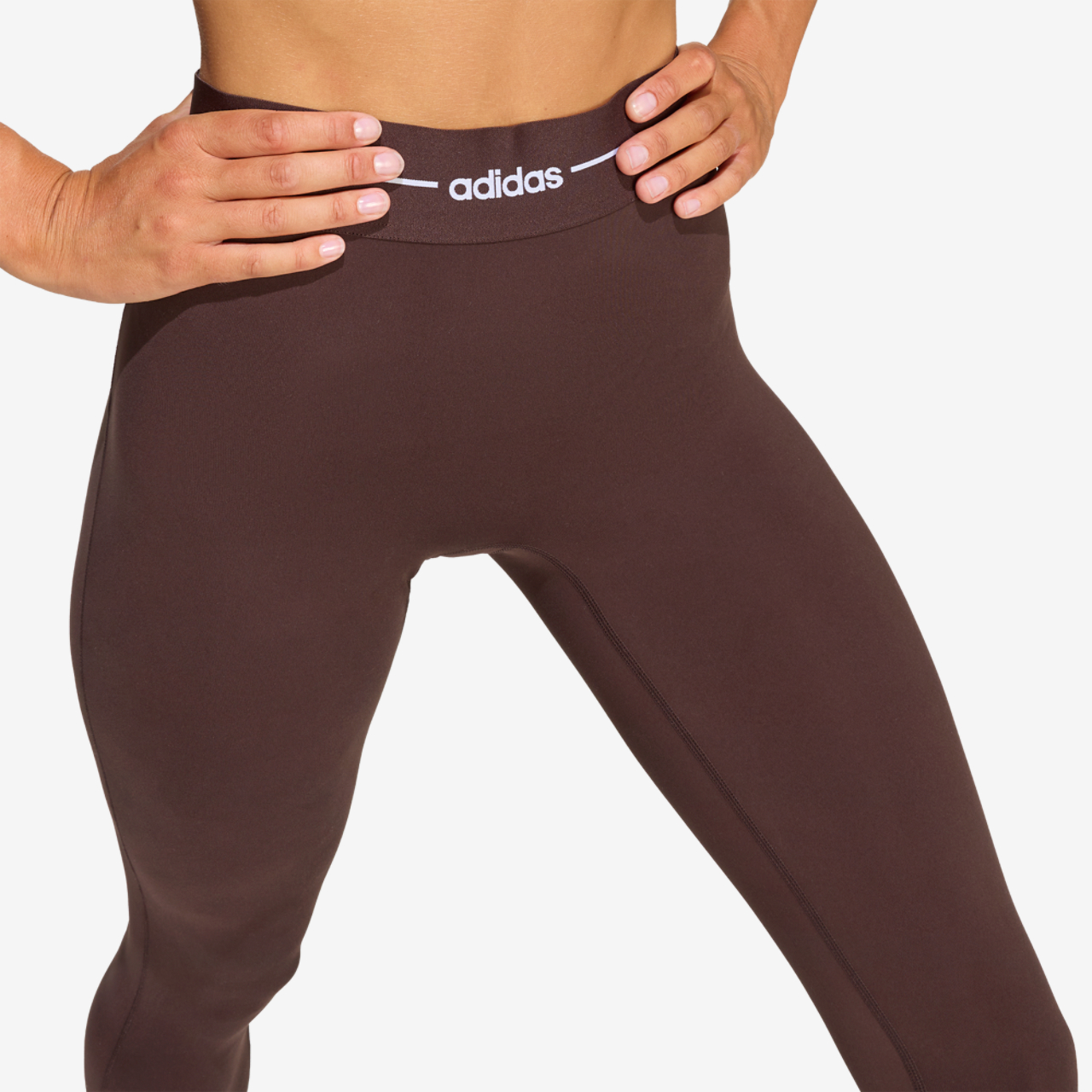 adidas Hyperglam Training Leggings Image 3 of 6. Tap to open photo gallery.