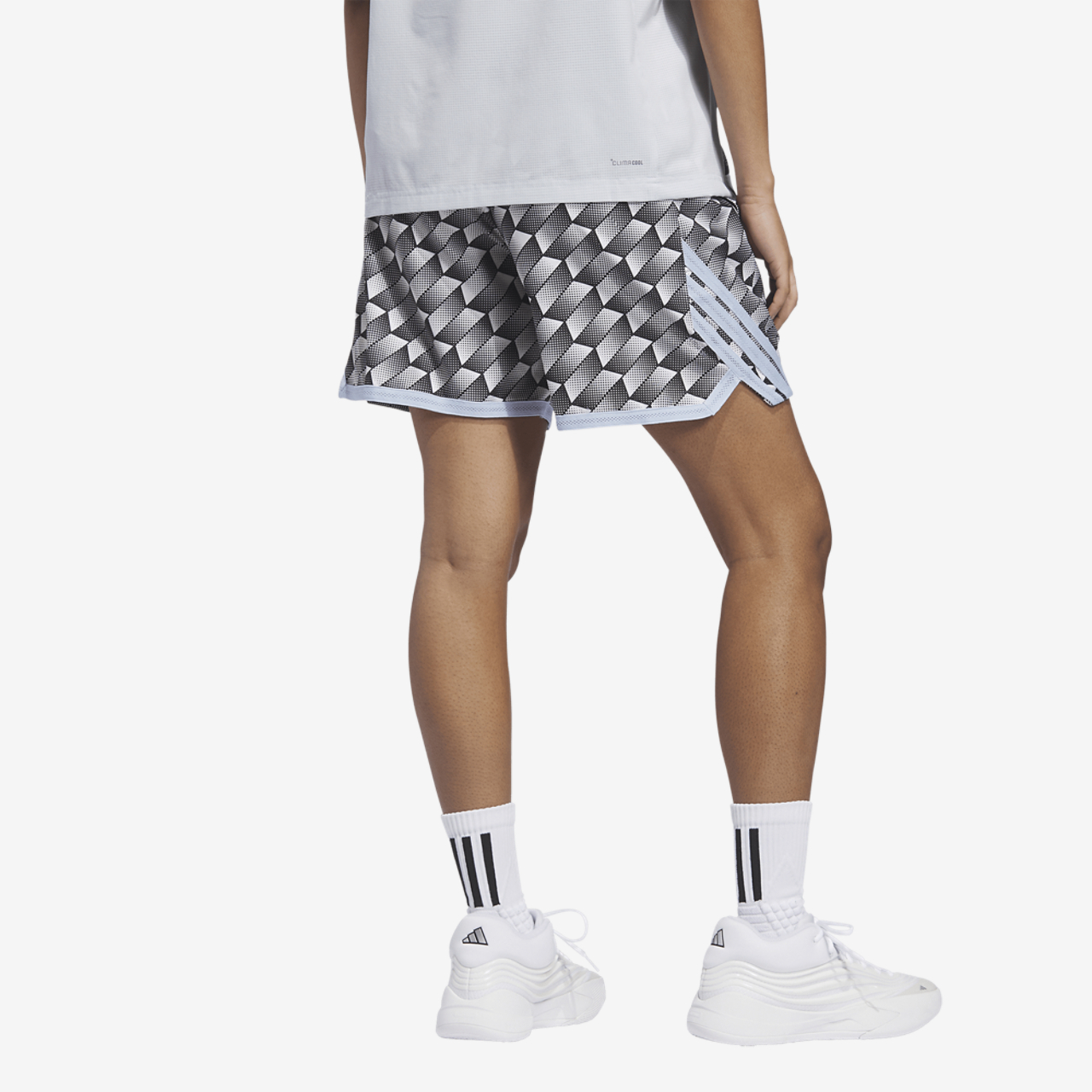 adidas Crazy Lite Kaleidoscope All Over Print Shorts Image 2 of 6. Tap to open photo gallery.