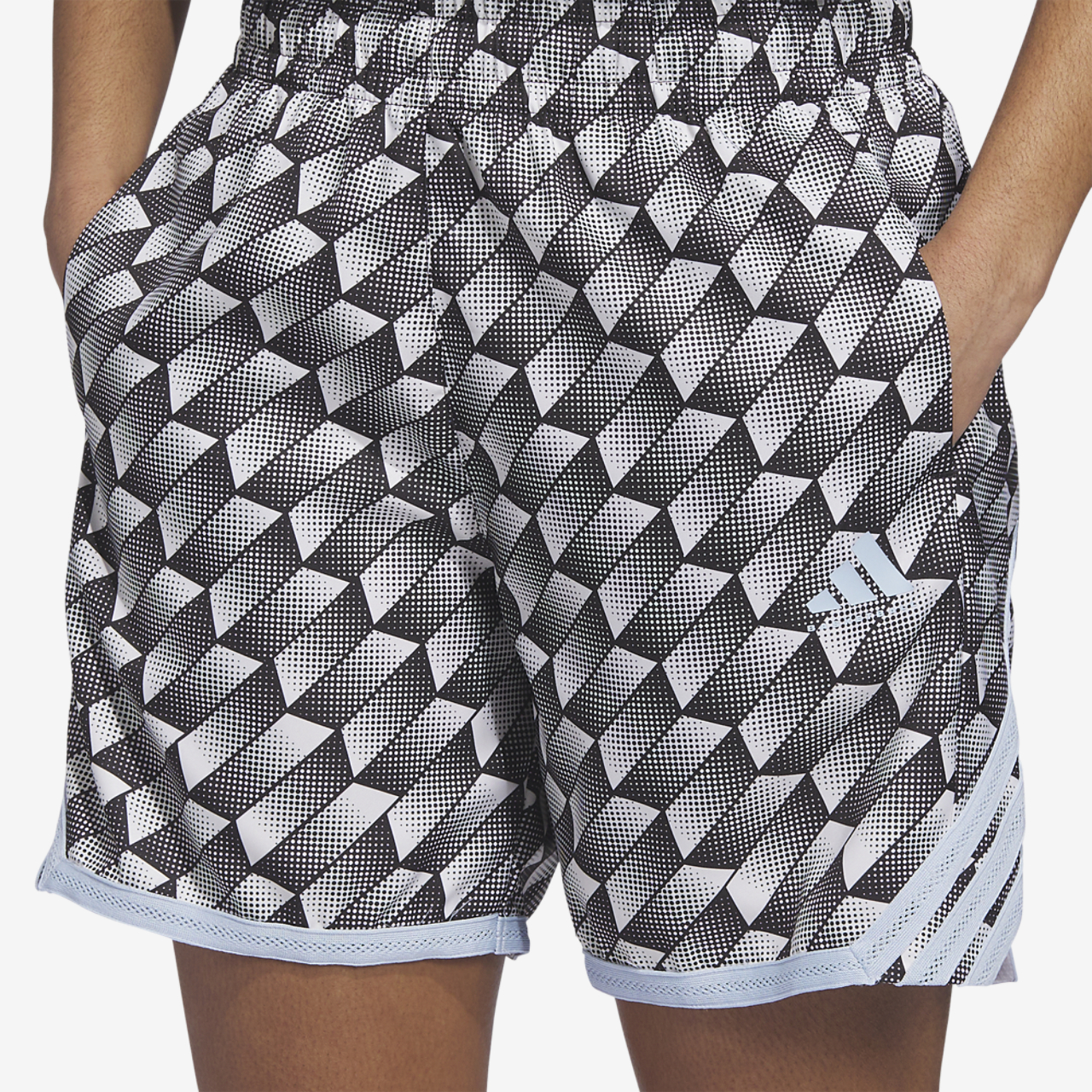adidas Crazy Lite Kaleidoscope All Over Print Shorts Image 3 of 6. Tap to open photo gallery.