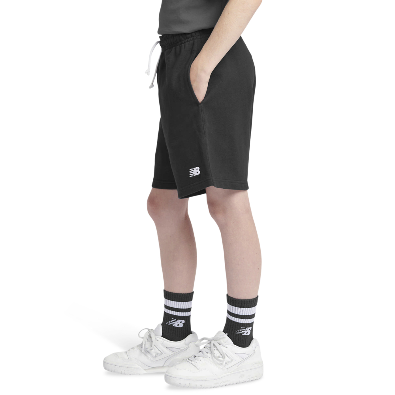 New Balance French Terry Fleece Short Image 3 of 8. Tap to open photo gallery.