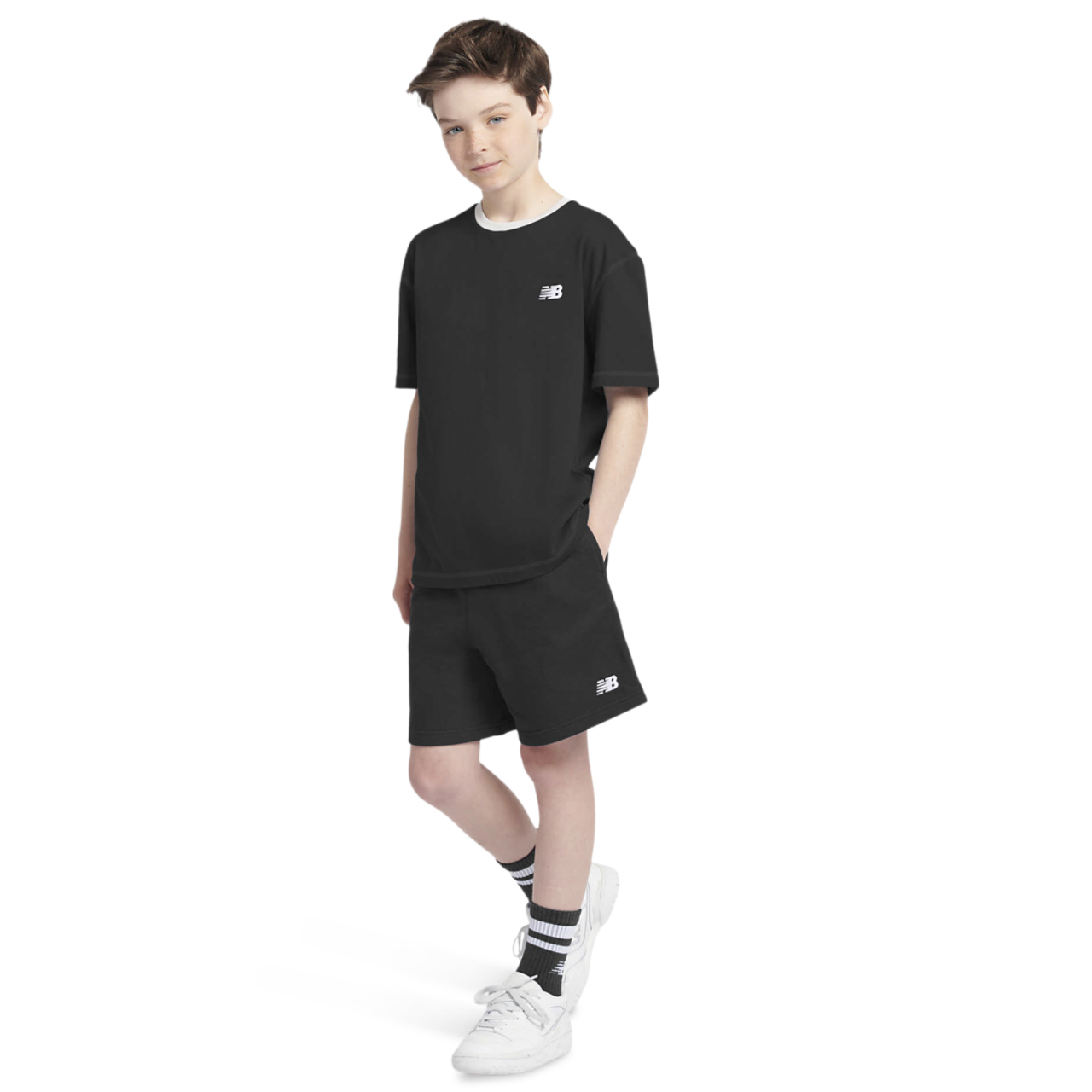 New Balance French Terry Fleece Short Image 6 of 8. Tap to open photo gallery.