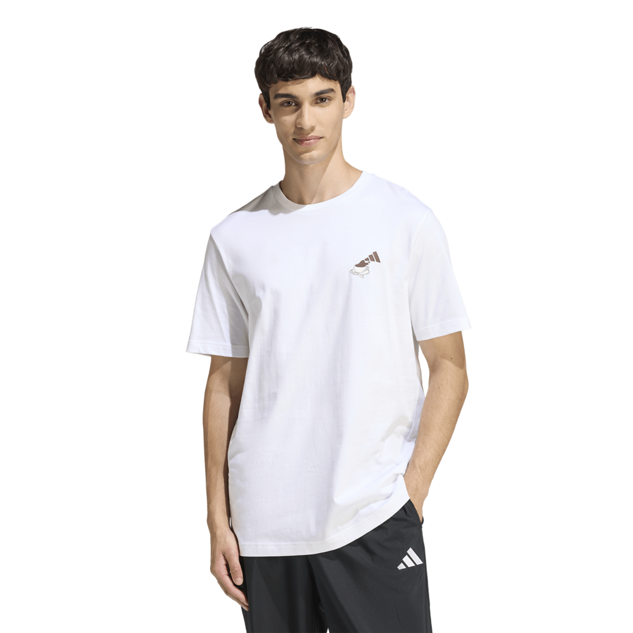 adidas Coffee Cheesecake Graphic T-Shirt Image 1 of 7. Tap to open photo gallery.