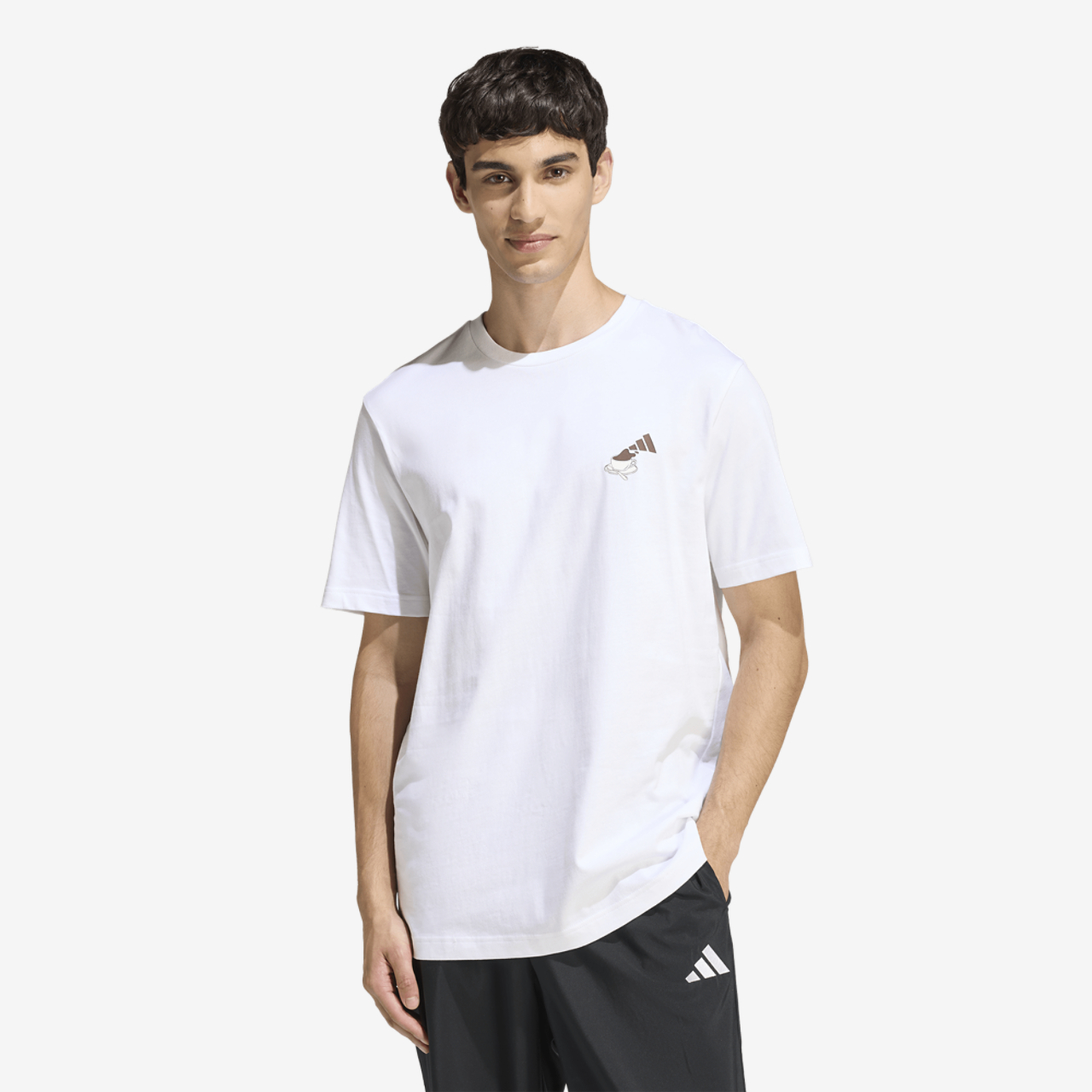 adidas Coffee Cheesecake Graphic T-Shirt Image 1 of 7. Tap to open photo gallery.
