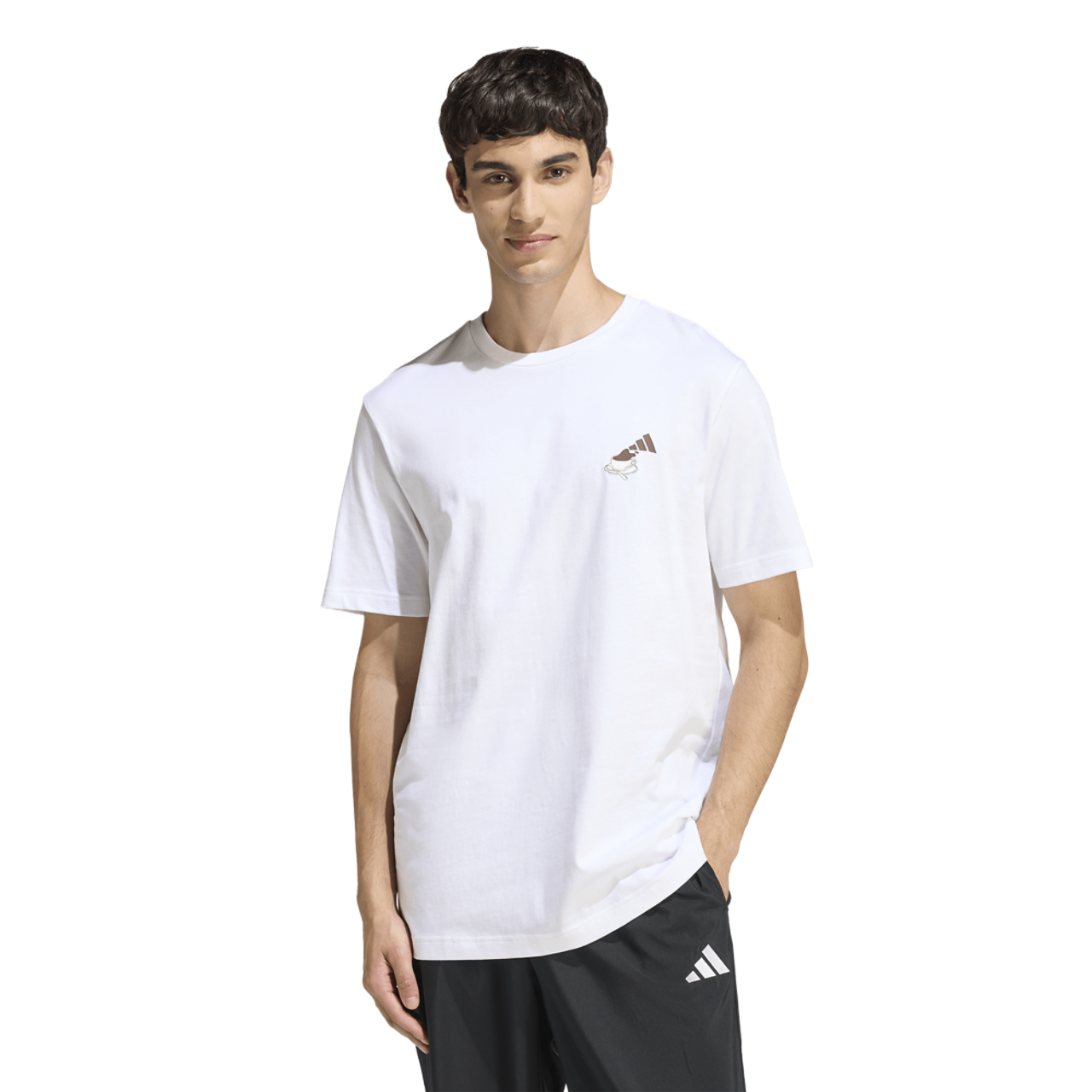 adidas Coffee Cheesecake Graphic T-Shirt Image 1 of 7. Tap to open photo gallery.