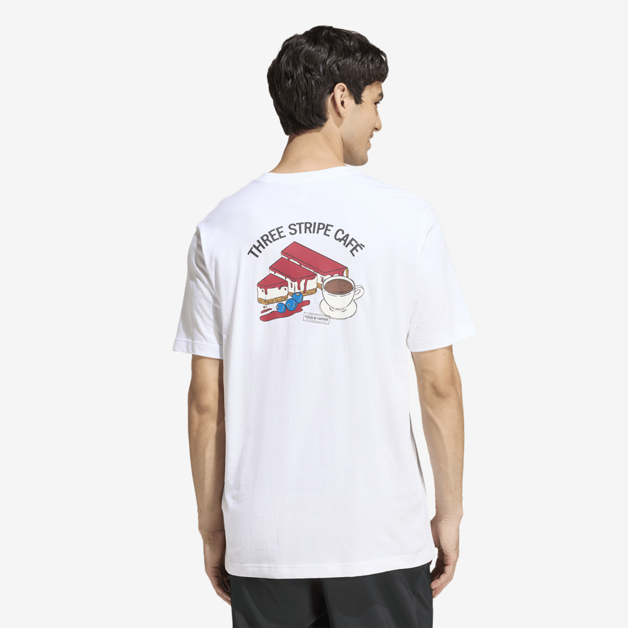 adidas Coffee Cheesecake Graphic T-Shirt Image 3 of 7. Tap to open photo gallery.