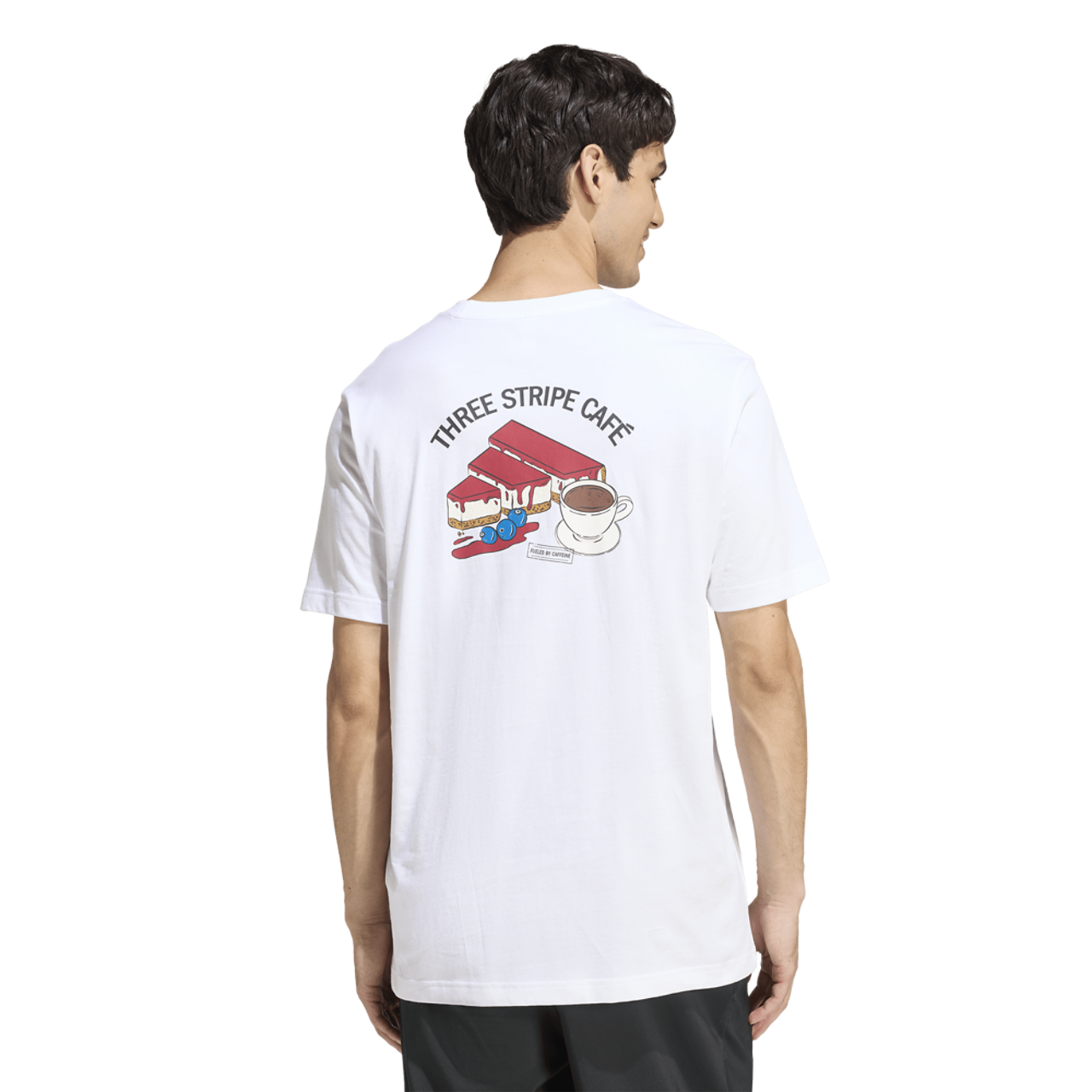 adidas Coffee Cheesecake Graphic T-Shirt Image 3 of 7. Tap to open photo gallery.