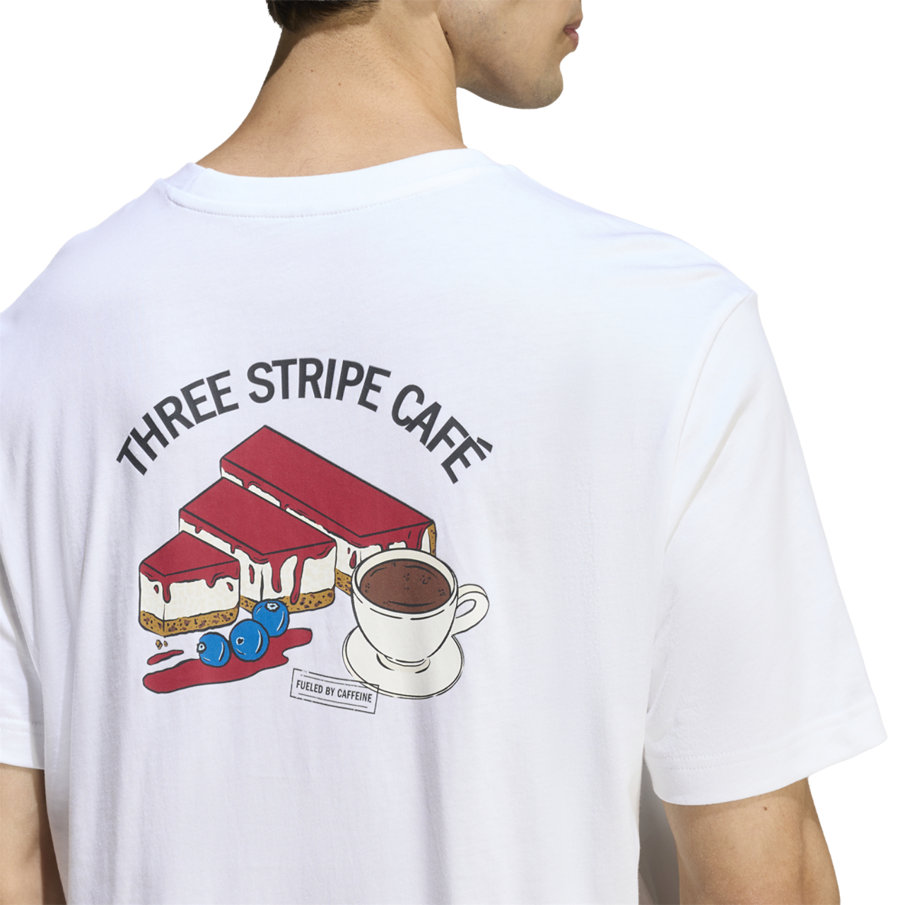 adidas Coffee Cheesecake Graphic T-Shirt Image 4 of 7. Tap to open photo gallery.